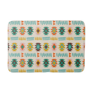 Navajo Native American Pattern Bath Mat