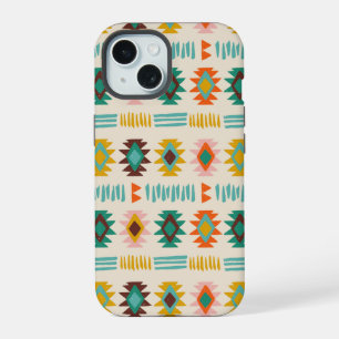 Navajo Native American Pattern iPhone 15 Case