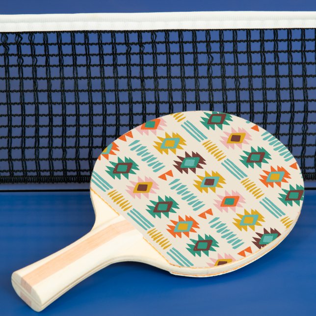 Navajo Native American Pattern Ping Pong Paddle (Insitu)