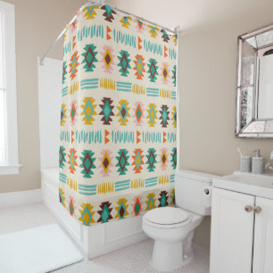 Navajo Native American Pattern Shower Curtain