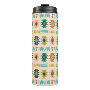 Navajo Native American Pattern Thermal Tumbler
