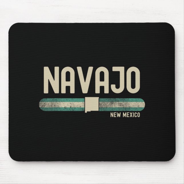 Navajo Nm New Mexico Travel &amp; 80s Style  Mouse Pad (Front)