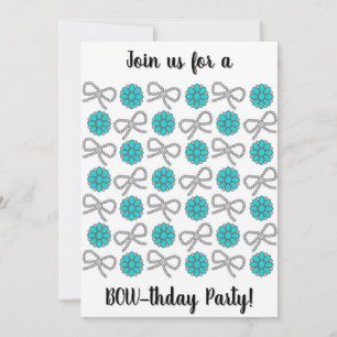 Navajo Pearl Bow Invitation 