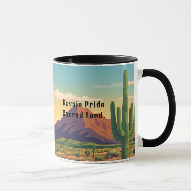Navajo Pride Typography Spirit Mug (Right)