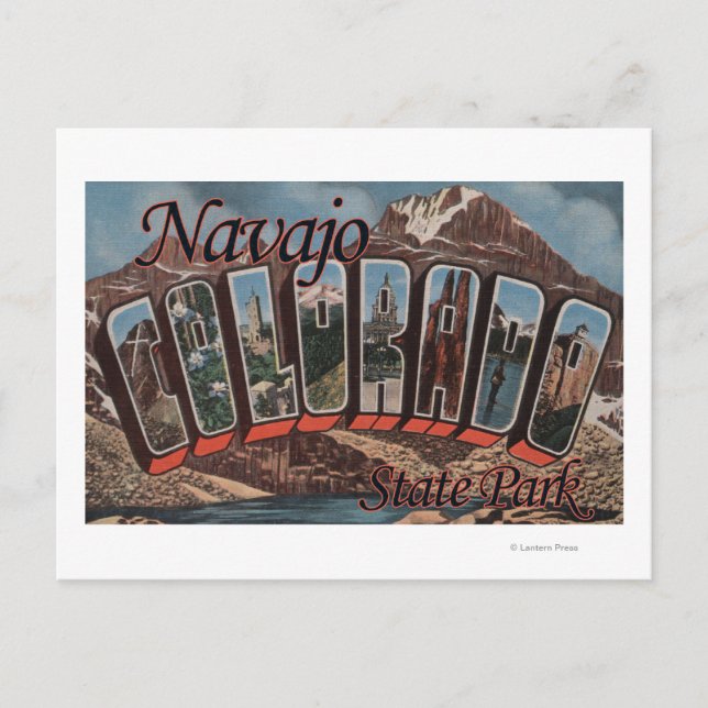 Navajo State Park, Colorado - Large Letter Scene Postcard (Front)