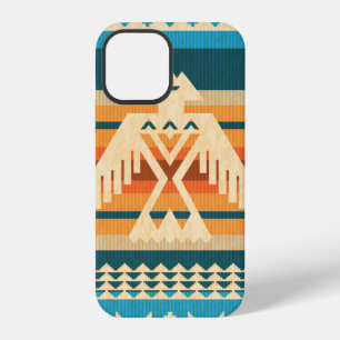 Navajo style abstract seamless pattern with eagle iPhone 12 case