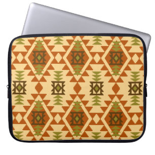 Navajo style ethnic tribal geometric seamless Vint Laptop Sleeve