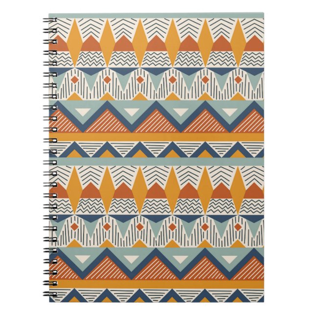 Navajo Style Seamless Pattern Design Notebook (Front)