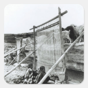 Navajo weavers, c.1914 square sticker