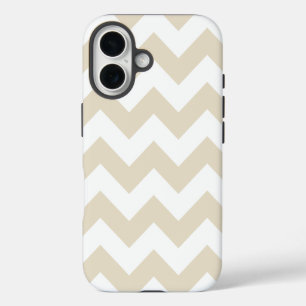 Navajo White Neutral Chevrons iPhone 16 Case