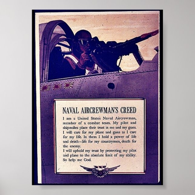 Naval Aircrewman'a Creed Poster (Front)