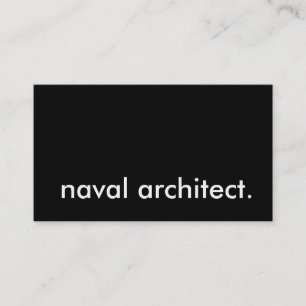 naval architect. business card