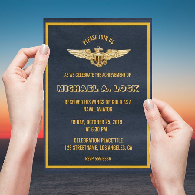 Naval Aviator / Wings of Gold Invitations (Creator Uploaded)