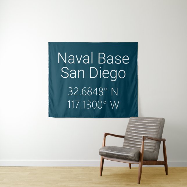Naval Base San Diego Latitude Longitude  Tapestry (In Situ (Horizontal))