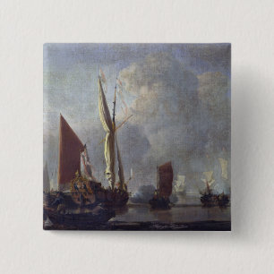 Naval Battle 15 Cm Square Badge