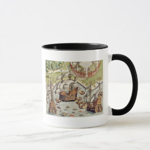 Naval Battle between the Portuguese and French Mug