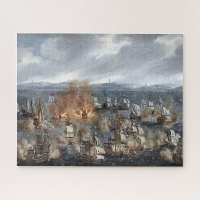 Naval Battle of Öland June 1676 Claus Møinichen Jigsaw Puzzle (Horizontal)