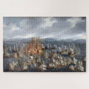 Naval Battle of Öland June 1676 Claus Møinichen Jigsaw Puzzle