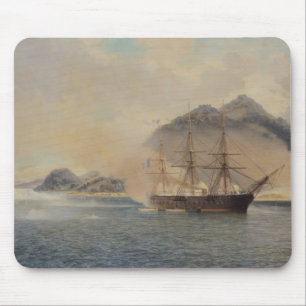 Naval Battle of the Strait of Shimonoseki Mouse Pad