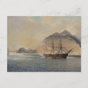 Naval Battle of the Strait of Shimonoseki Postcard