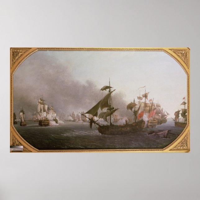 Naval Combat off the Isle of Grenada Poster (Front)