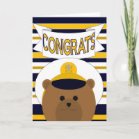 Naval Congrats! (Male) Greeting Card
