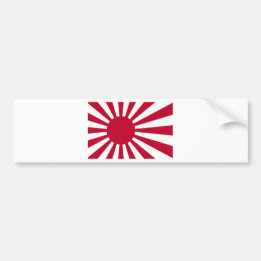 Naval Ensign of Japan - Japanese Rising Sun Flag Bumper Sticker