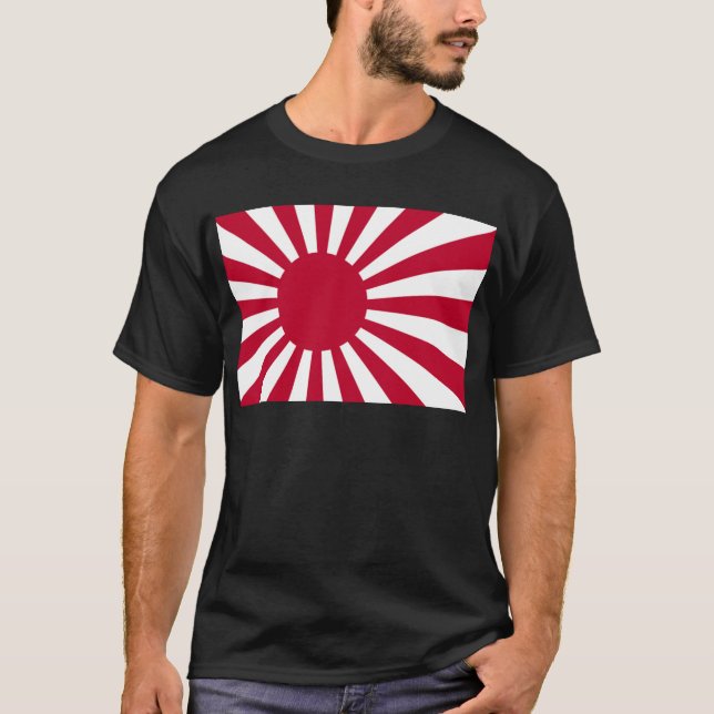 Naval Ensign of Japan - Japanese Rising Sun Flag T-Shirt (Front)