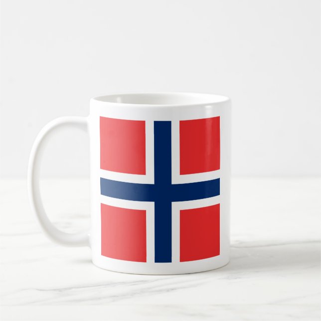 Naval Jack Norway, Norway Coffee Mug (Left)