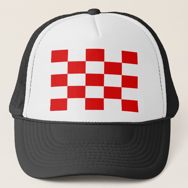 Naval Jack Of The Independent State Of Croatia, Cr Trucker Hat (Front)