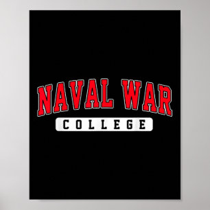 Naval War College Arch Vintage For Men Women  Poster