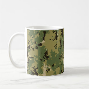 Naval Woodland Camouflage Coffee Mug