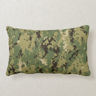 Naval Woodland Camouflage Lumbar Cushion