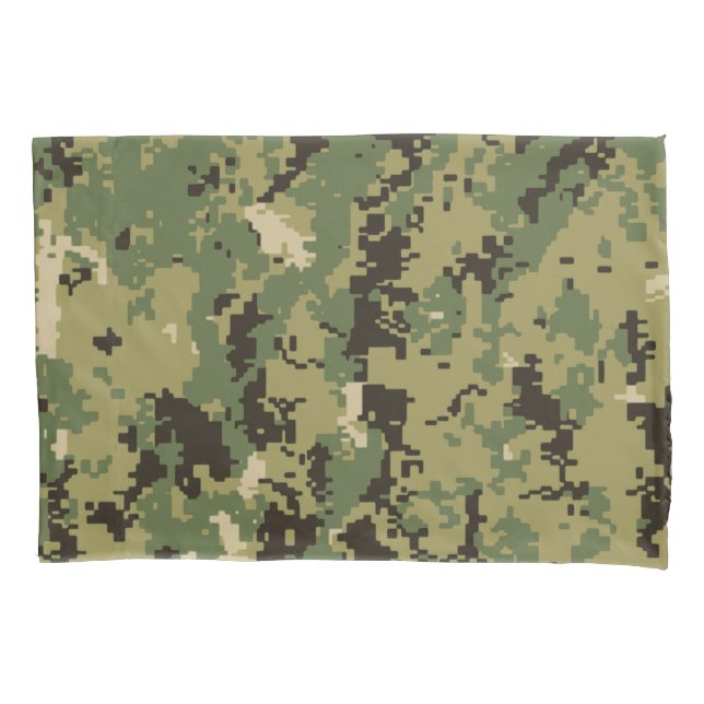 Naval Woodland Camouflage Pillowcase (Front)