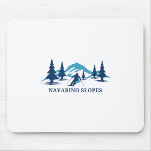 Navarino Slopes Wisconsin Ski Resort Skiing Skier  Mouse Pad