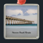 Navarre Beach Fishing Pier Ornament<br><div class="desc">Ornament featuring amazing purple colours reflecting in the sky after a rainfall at Navarre Beach Fishing Pier in Florida, United States while the emerald colours of the ocean reflect in the water. This pier is the longest one in the state extending out 1585 feet. Looking for more prints or products?...</div>