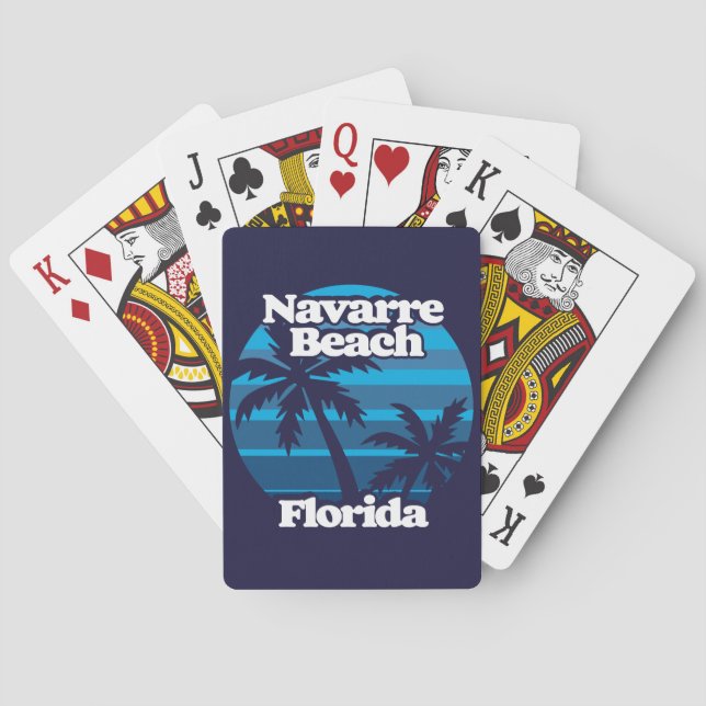 Navarre Beach Florida Playing Cards (Back)