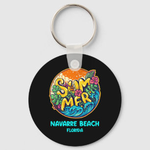 Navarre Beach Florida Summer Vacation Souvenir Hol Key Ring