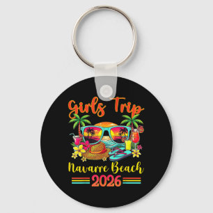Navarre Beach Florida Summer Vibes Sunset Girls Key Ring