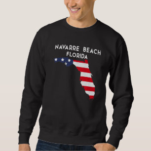 Navarre Beach Florida USA State America Travel Flo Sweatshirt