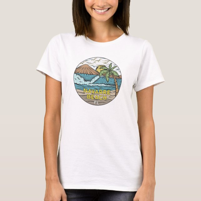 Navarre Beach Florida Vintage T-Shirt (Front)