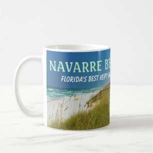 NAVARRE BEACH FLORIDA WHITE MUG