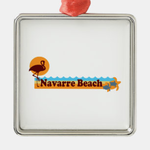 Navarre Beach. Metal Ornament