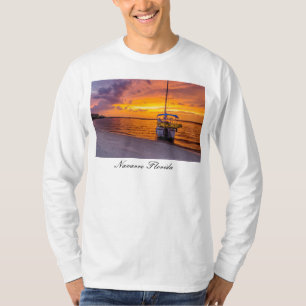 Navarre Florida Fire Sunset Long Sleeve Shirt