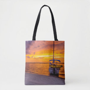 Navarre Florida Fire Sunset Tote Bag