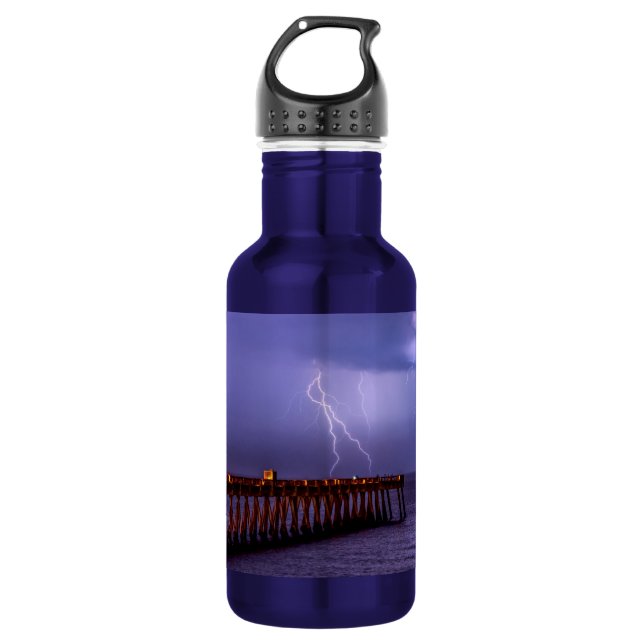 Navarre Florida Lightning Storm Stainless Steel Wa 532 Ml Water Bottle (Front)