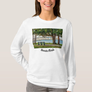 Navarre Park Bench And Bridge Long Sleeve T-shirt