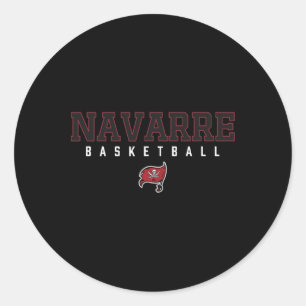 Navarre Raiders Logo Sketll Hs Classic Round Sticker