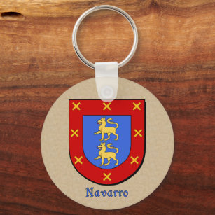 Navarro Heraldic Shield Keychain