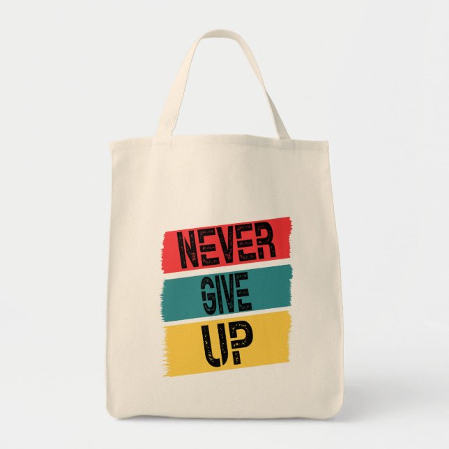 naver give up, do hard work. tote bag (Front)